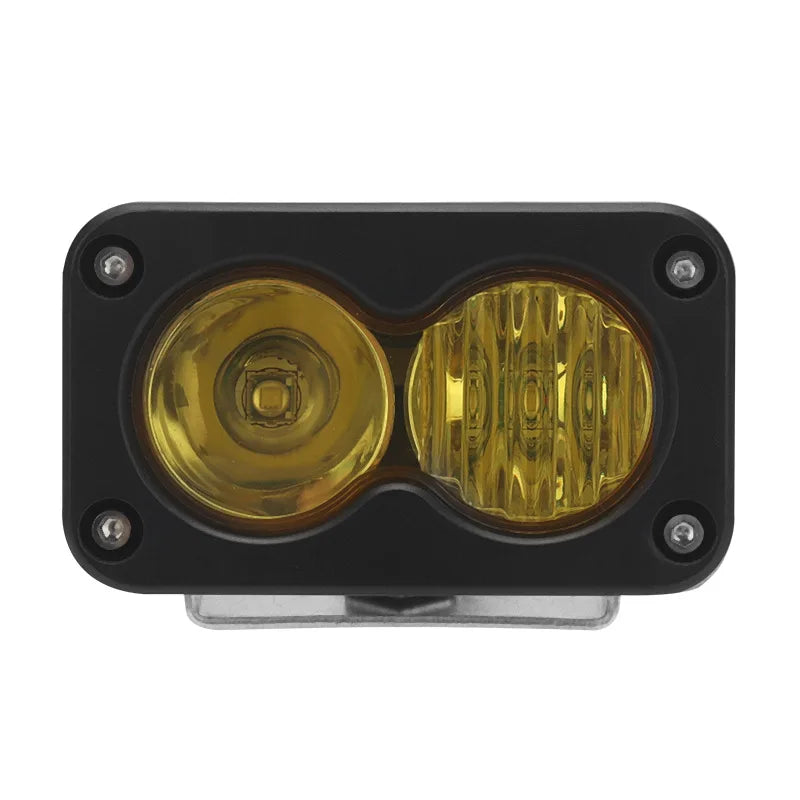 3Inch LED Pod Spotlight for Ridstar Q20 Motorcycle Pickup Offroad Headlight Flood Spot Waterproof Plug N Play White Yellow Light