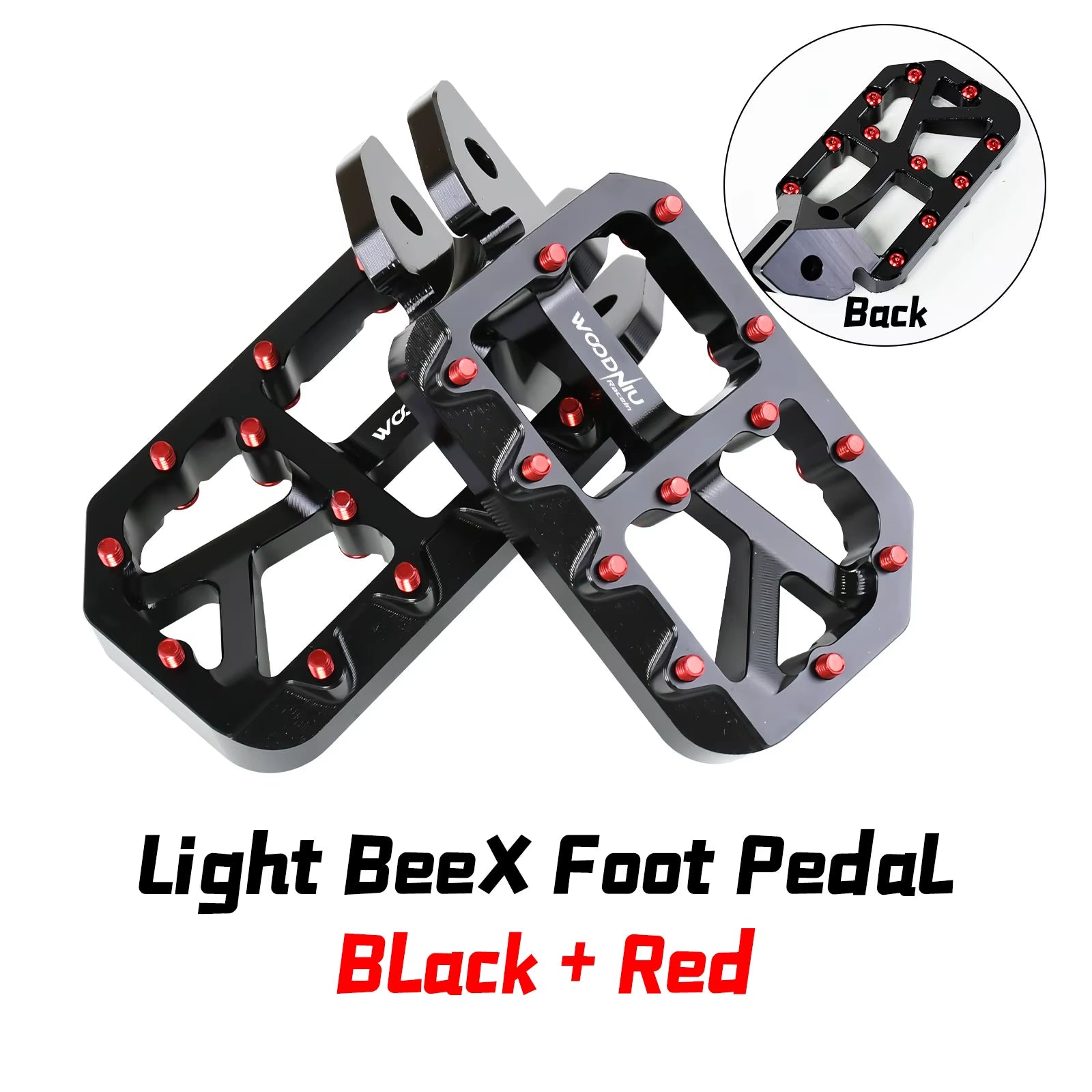 Silver Pegs for Surron Pegs Light Bee X/S Segway X160 X260 Modified Pedals Foot Pegs for Surron Accessories E-Bikes Motorcycle