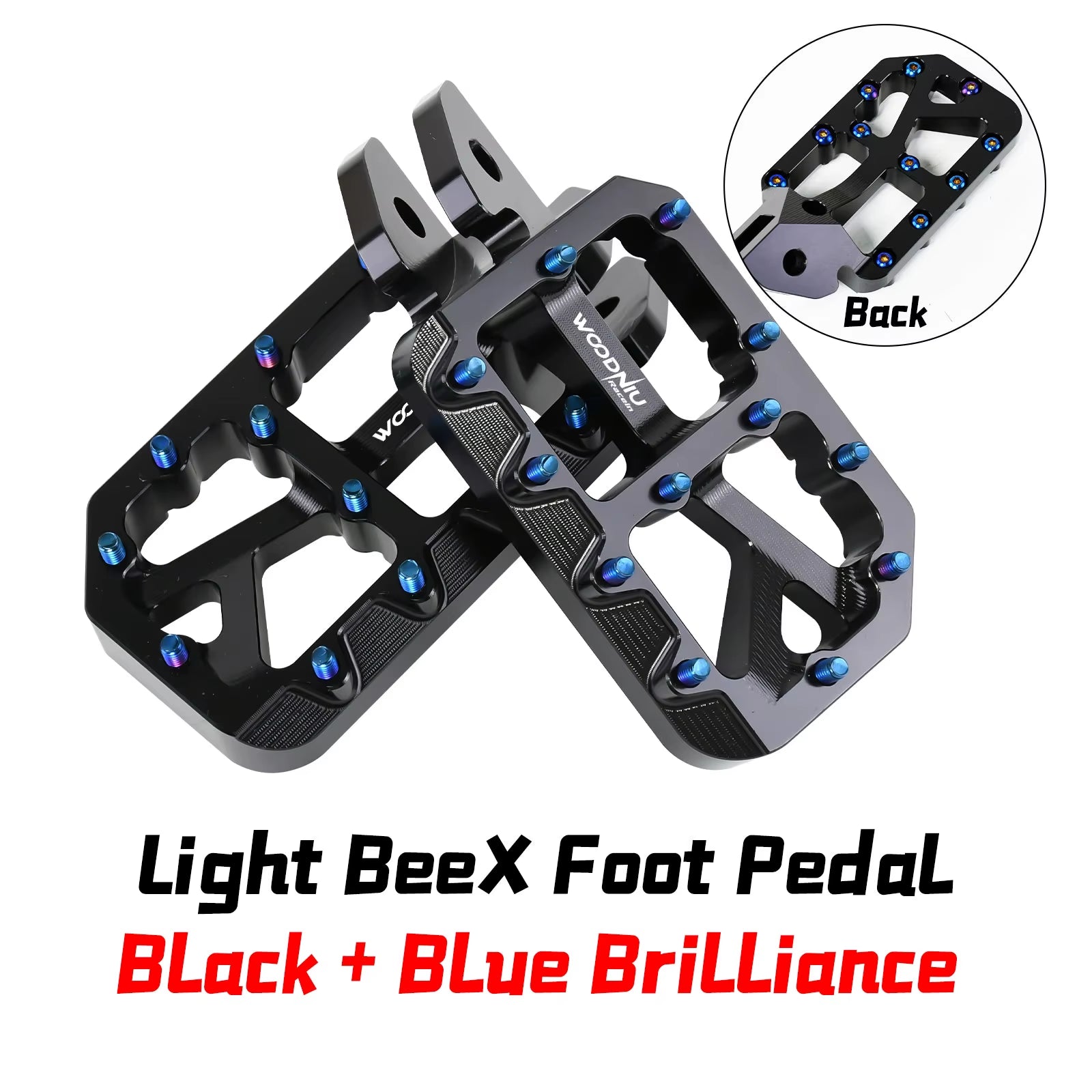 Silver Pegs for Surron Pegs Light Bee X/S Segway X160 X260 Modified Pedals Foot Pegs for Surron Accessories E-Bikes Motorcycle